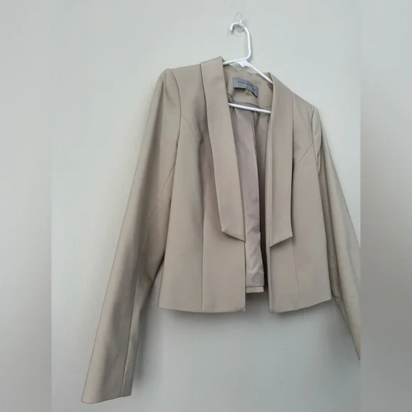 Cream Jacket Blouzer  NEW YORK Career Size 8 - Picture 4 of 7